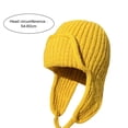 thumbnail image 2 of Mdesiwst Fashion Knitted Hat Women's Knitted Hat Earflap Beanie Super Soft Solid Color Thickened Windproof Cold Weather Fashion Knitted Cap Ear Protection Hat, 2 of 8