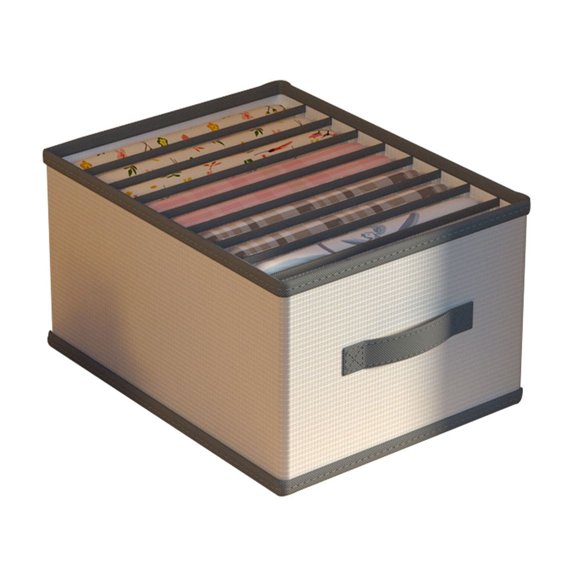 Openpig Clothes Organizer Drawer, Closet Dividers Box For Clothes Storage, 9 Compartments Foldable Drawer Organizer with Handles, Fabric Closet and Storage Basket for T-shirts, Jeans, Underwear