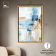 thumbnail image 4 of House Of Lines I Blue Abstract Wall Art Canvas Wall Art by Art Remedy, Gold Floater Frame, 37.5" x 55.5", 4 of 6