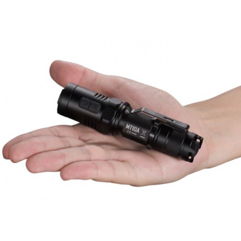 Nitecore MT10C Tactical Flashlight - 920 Lumens, XM-L2 U2 LED, 190m Beam