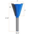 thumbnail image 2 of Unique Bargains 1/4' Shank 1' Dia Tungsten Carbide Dovetail Joint Bit Dovetail Router Bit for Wood, 2 of 7