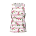thumbnail image 4 of Haiem Watermelon Men Workout Tank Top Gym Bodybuilding Sleeveless Muscle T Shirts Athletic Tank Breathable Workout Shirt-Large, 4 of 9