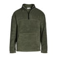 thumbnail image 3 of No Boundaries Men's & Big Men's Faux Shearling High Pile Fleece Quarter Zip Pullover, Sizes XS-5XL, 3 of 7