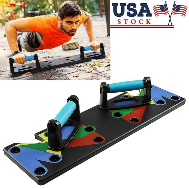 9 System Push Up Rack Board Comprehensive Fitness Exercise Workout