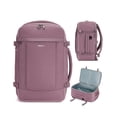 thumbnail image 1 of Mochila de viaje ECOHUB para mujer de 30 litros con carga USB, color rosa, 1 of 8
