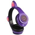 thumbnail image 2 of ZJWD Lindos Auriculares inalámbricos con Orejas de Gato, Bluetooth 5.0, Auriculares supraaurales con luz LED de 7 Colores, Control de Volumen Plegable para teléfonos Inteligentes, tabletas, computadoras Zhivalor Audífonos True Wireless, 2 of 8