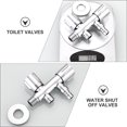 thumbnail image 4 of LOVEVER Faucet Valve Water Diverter Shut off Valves Adapter for Washing Machine Shut-off, 4 of 6