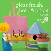 Apple Barrel Gloss Acrylic Craft Paint Set, 2 fl oz, Glossy Brights, 12 Piece