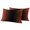 Orange Red Black, variant on Palm Trees Outdoor Pillow Covers 18"x18" Set of 2,Waterproof Throw Pillow Covers for Patio Furniture,Blue Tropical Plants Summer Forest Scenery Decorative Cushion Pillowcases for Garden Couch Sofa
