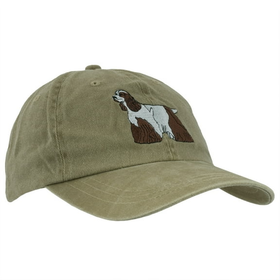 Chocolate & White Cocker Spaniel Adjustable Baseball Cap