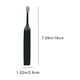thumbnail image 3 of Cepillo de dientes eléctrico portátil para adultos - Alimentado por pilas con 3 cabezas de cepillo, impermeable IPX7, maleta de viaje - Blanca, rosa, azul, 3 of 7