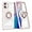 Pink, variant on Cover for iPhone 16 Case with Ring Holder Magnetic Black Compatible with Magsafe Wireless Charger iPhone 16 Phone Case Clear Shockproof Rugged (Dark Blue)