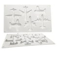 thumbnail image 2 of Airplane Silicone Mold for Cake Chocolate Bread | Nonstick Flexible Bakeware | Oven Microwave & Freezer Safe | Easy Release | White | 11.7x6.85x0.55 In | 1 Pack, 2 of 9