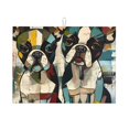 thumbnail image 1 of Balery Colorful Bulldog Duo Alfombrilla de Secado para Cocina, 18x24 Pulgadas, Súper Absorbente para Platos y Encimeras, 1 of 7