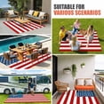 thumbnail image 3 of American Flag Outdoor Rug 3x5 Ft, Non Slip Washable Area Rug, Blue Red USA Flag Patio Rugs Carpet Runner, Large Floor Mat for Indoor/Outdoor Deck Porch Camping, 3 of 8