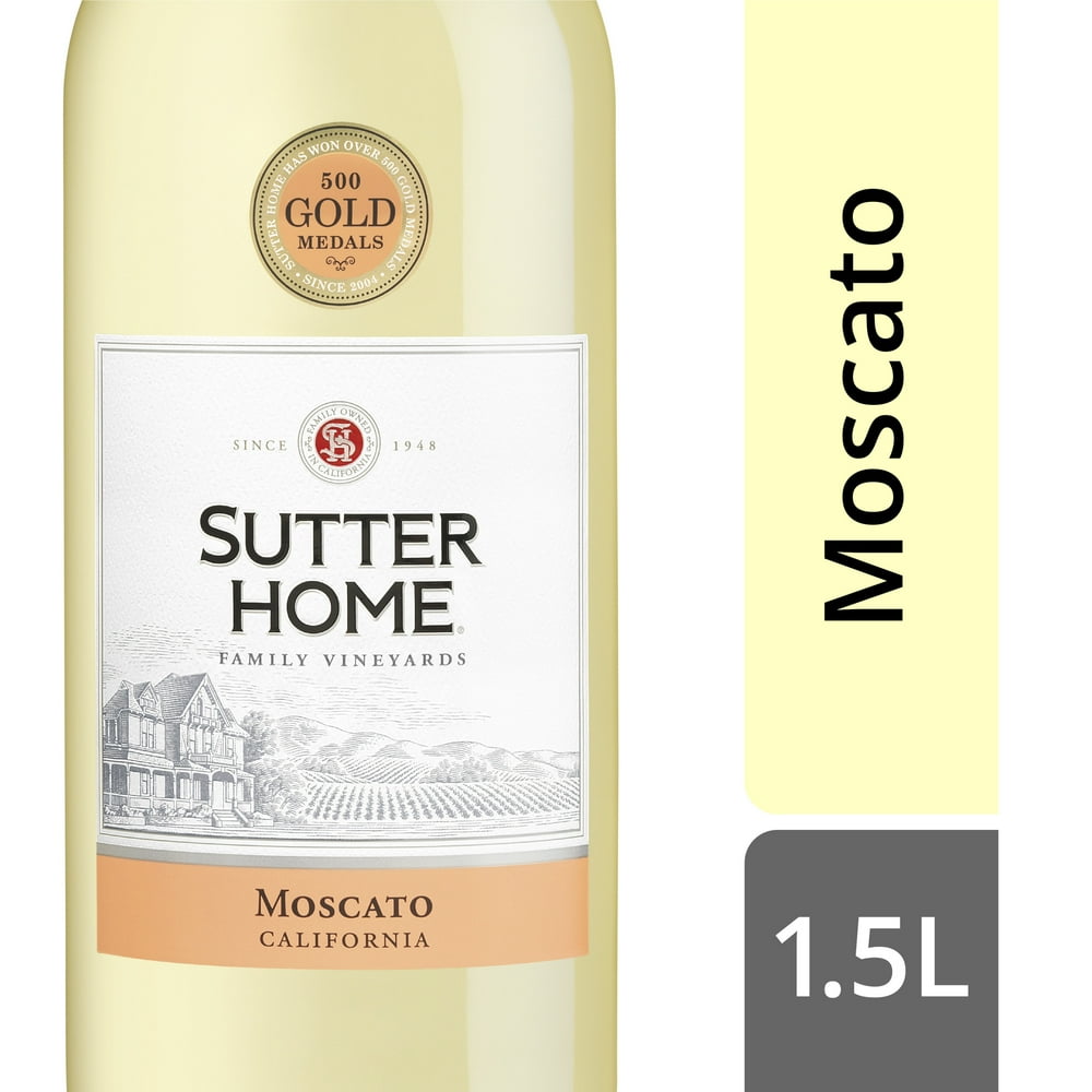 Sutter Home Moscato White Wine, 1.5L Wine Bottle