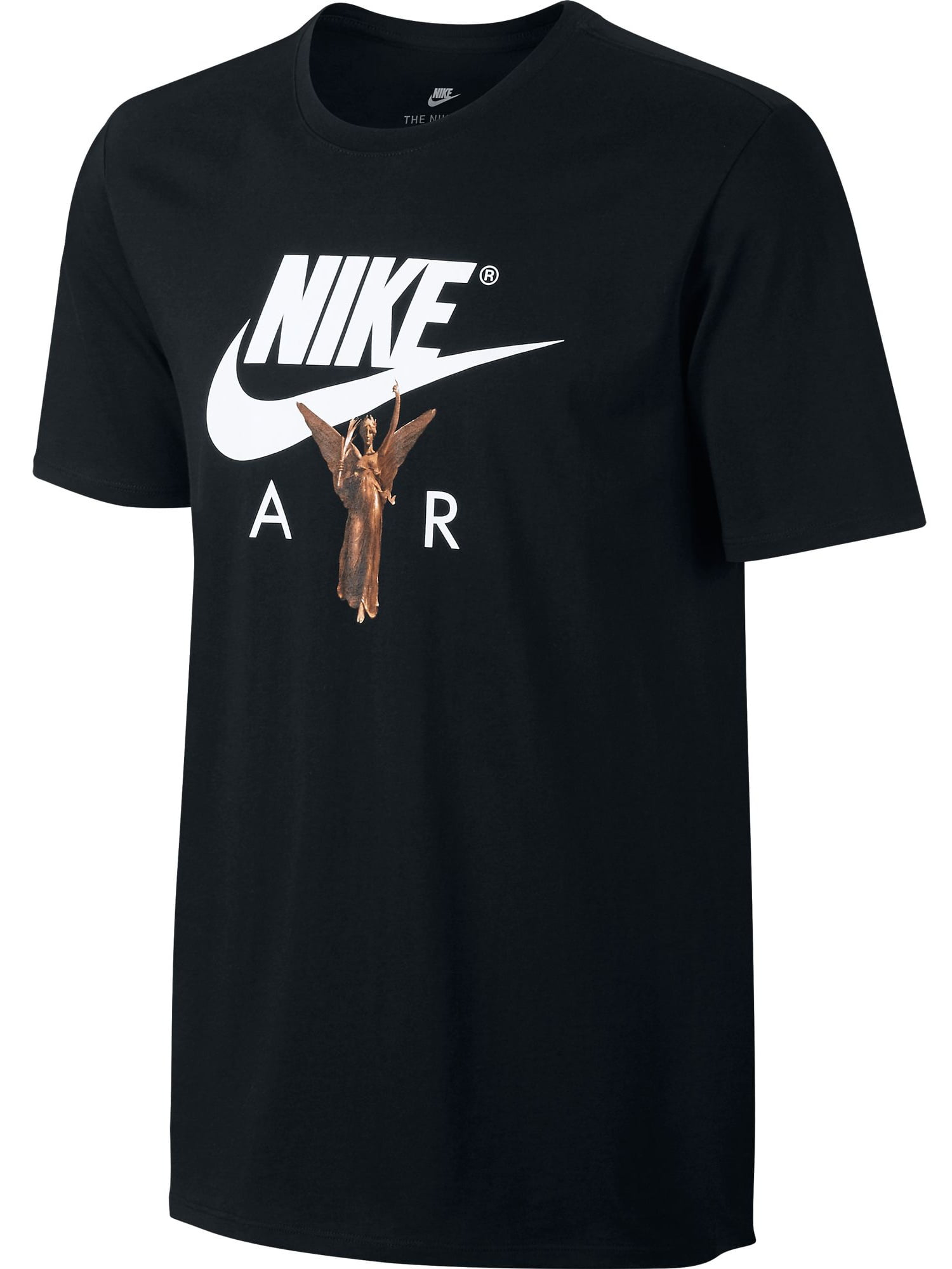 Nike - Nike Air Sportswear Swoosh Logo Men's Short Sleeve T-Shirt Black ...