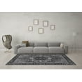 thumbnail image 3 of Ahgly Company Indoor Round Abstract Gray Modern Area Rugs, 8' Round, 3 of 4