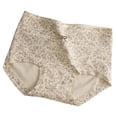 thumbnail image 5 of WEIWEN Seamless Underwear for Women Soft Breathable Bowknot Ribbed High Waist Cotton Crotch Panties Lifting Full Coverage Briefs Women's Underwear #05-Beige, XL, 5 of 5