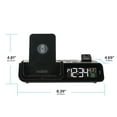 La Crosse C75709 Wattz 2.0 Black 10W Wireless Digital Charging Station and Projection Alarm