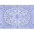 thumbnail image 1 of Ahgly Company Indoor Rectangle Medallion Blue Traditional Area Rugs, 2' x 5', 1 of 4