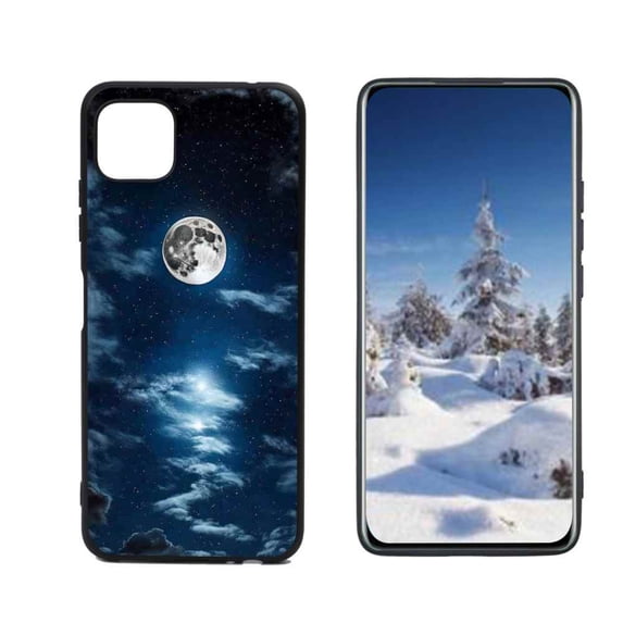 Compatible with Samsung Galaxy A22 5G Phone Case, Moon-06 Case Silicone Protective for Teen Girl Boy Case for Samsung Galaxy A22 5G