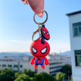thumbnail image 1 of Vengadores dibujos animados capitán Spider Man llavero de silicona Ironman Hulk Deadpool muñeca llavero bolsa accesorios llavero de coche xuanjing  unisex, 1 of 2