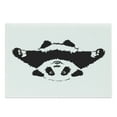 thumbnail image 1 of Panda Cutting Board, Funny Panda Wants to Hug and Cuddle Friendly Cartoon Illustration Print, Decorative Tempered Glass Cutting and Serving Board, Large Size, Black White, by Ambesonne, 1 of 1