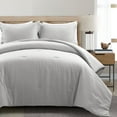 thumbnail image 2 of Lush Decor Haniya Solid Waffle Woven Cotton Textured Comforter White 3Pc Set Full/Queen, 2 of 11
