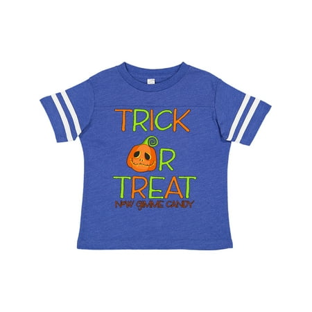 

Inktastic Trick or Treat Now Gimme Candy with Halloween Pumpkin Gift Toddler Boy or Toddler Girl T-Shirt