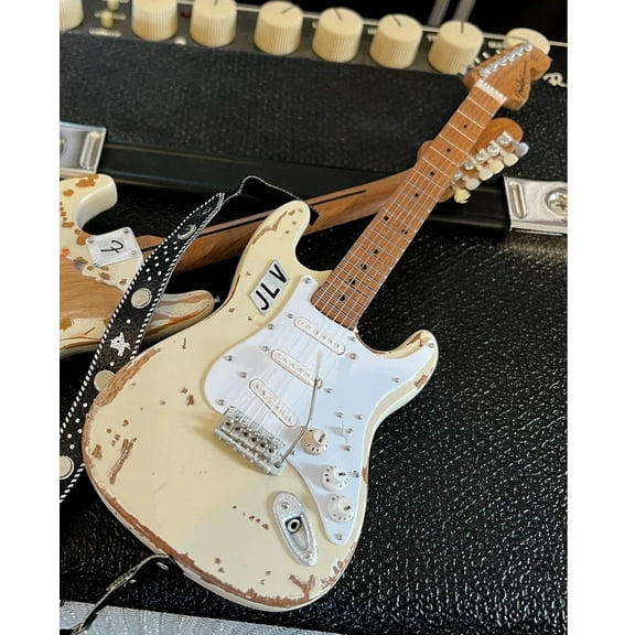 Axe Heaven Jimmie Vaughan Signature Fender Stratocaster Custom Vintage White  Mini Guitar Replica Collectible FS-034