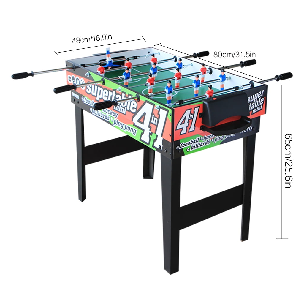 36” 4-in-1 Multi Game Table, Combo Game Table Set for Kids, Childrens, Blue