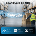 thumbnail image 2 of Ventilador Industrial Sky Care 20 Pulgadas De Pedestal Oscilación 360° 3 Velocidades Alta Potencia, 2 of 8