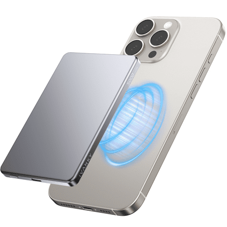 Ultra-Slim Magnetic Power Bank 5000mAh Fast Charging Wireless Charger