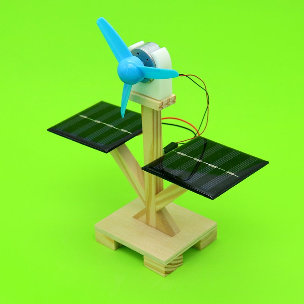 DIY Solar Fan Model Assemble Building Kits Science Experiment Toys for