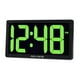 thumbnail image 2 of Reloj digital AcuRite 75112M LED de 10 pulgadas con atenuación automática, verde, 2 of 6