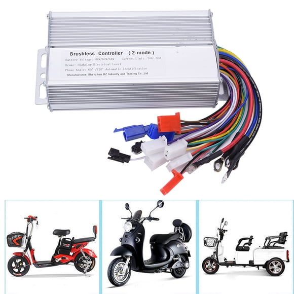 Fyydes 48V 60V 64V 1000W-1500W Electric Bicycle Brushless Speed Motor Controller for Electric Scooter,Electric Brushless Controller,Motor Controller