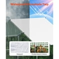 thumbnail image 4 of KFFKFF Metallic Poultry Enclosure, Dimensions 9.8x26.2x6.5 ft, Spacious Walk-in Design with Protective Cover, Cone-shaped Roof, Secure Locking Mechanism, Ideal for Outdoor Duck, Rabbit, 4 of 9