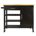 Homegear Utility V3 Kitchen Cart with Storage Island on Wheels