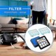 thumbnail image 5 of Pack of 2 Filter Set for Philips PowerPro Compact FC9331 FC9332 FC8010 Vacuum Cleanersblack & blue SZRH A-R5252, 5 of 5