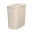 thumbnail image 2 of Cubo de basura colgante para cocina, cubo de basura con tapa Beige, 2 of 8