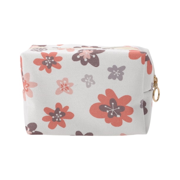 Bolsas de Maquillaje Portátiles Únicas 1 Pc Naranja Rojo Poliéster