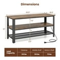 thumbnail image 3 of Gymax TV Stand for TVs up to 50 Inches 3-Tier Entertainment Center, 3 of 6