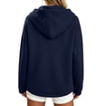 thumbnail image 6 of SYwaren Zip Up Sweatshirt for Women Oversized Hoodie Full Zip Long Sleeve Casual Tops, 6 of 6