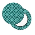 thumbnail image 7 of Uemuo Aquamarine Glitter Pattern Round Bar Stool Seat Covers Washable Stool Cushion Slipcover Elastic Bar Chair Covers-12 inch, 7 of 7
