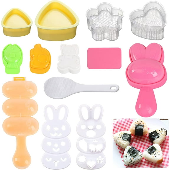 10Pcs onigiri mold,rice ball mold,silicone mold,rice mold,Cake Triangle for Kids Home DIY