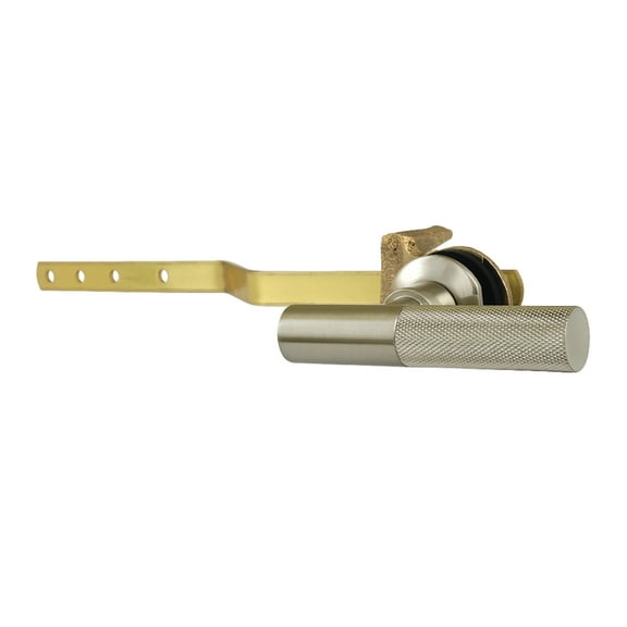 Kingston Brass KTKNL8 Convergent Front Mount Toilet Tank Lever with Knurled Handle in Brushed Nickel