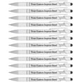 thumbnail image 1 of Personalized Pens with Stylus - The Legacy - custom Metallic Printed Name Pens with Black Ink - Imprinted with Logo or Message - great gift Ideas - FREE PERSONALIZATION 12 pcspack (Silver), 1 of 1