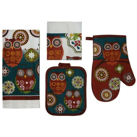 Mainstays Owl Piece Kitchen Set Mainstays Owl Piece Kitchen Set
