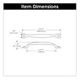 thumbnail image 4 of Hickory Hardware P2997-RI 160 mm Center to Center Refined Rustic Collection Pull, Rustic Iron, 4 of 7